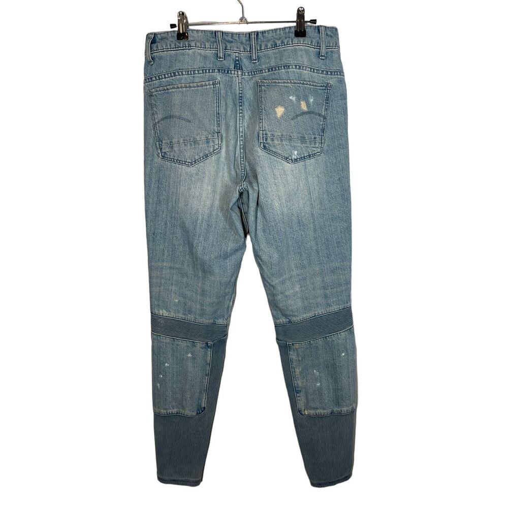 G-Star Raw Motac Deconstructed 3D High Rise Skinny Jean Light Wash Distressed 30 - Picture 6 of 16